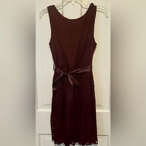 Lightly used burgundy lace dress size S